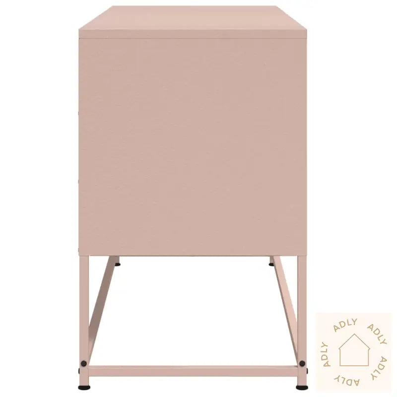Tv-Benk Rosa 100,5X39X60,5 Cm Stål