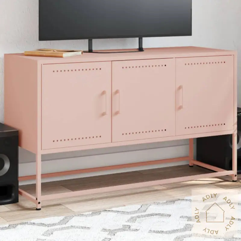 Tv-Benk Rosa 100,5X39X60,5 Cm Stål