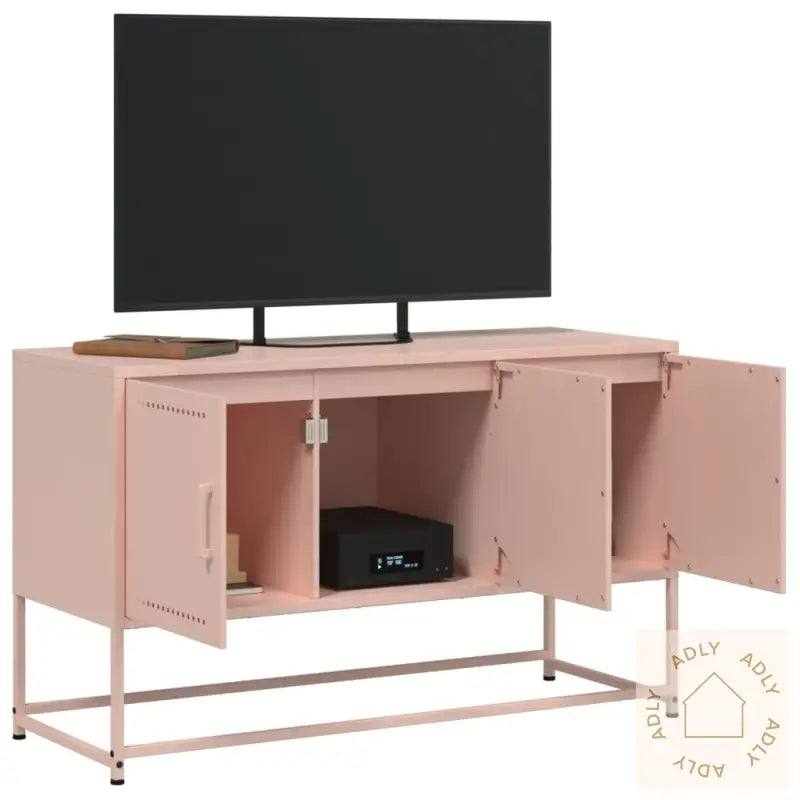 Tv-Benk Rosa 100,5X39X60,5 Cm Stål