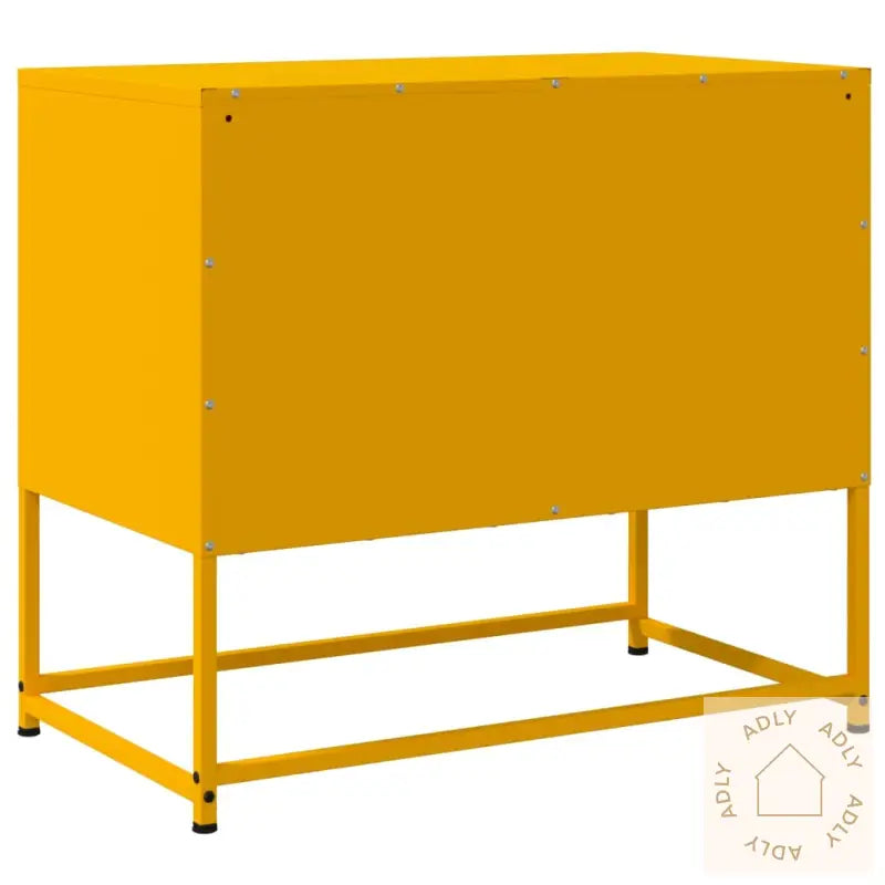 Tv-Benk Sennepsgul 68,5X39X60,5 Cm Stål