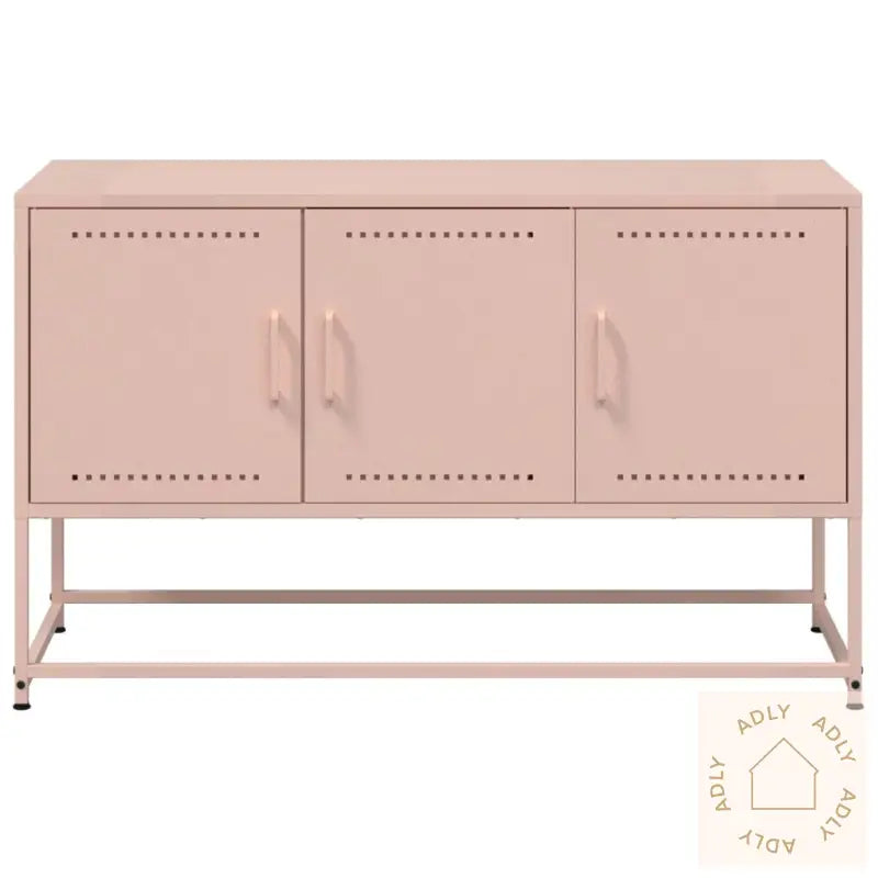 Tv-Benk Rosa 100,5X39X60,5 Cm Stål