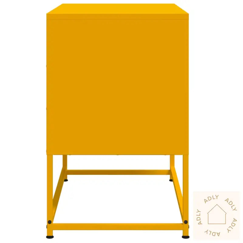 Tv-Benk Sennepsgul 68,5X39X60,5 Cm Stål