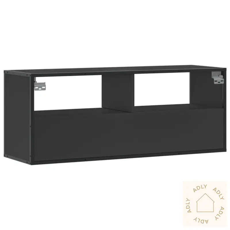 Tv-Benk Svart 100X31X39,5 Cm Konstruert Tre Og Metall