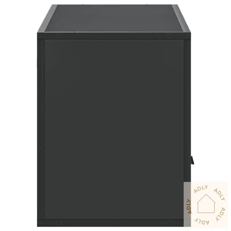 Tv-Benk Svart 100X31X39,5 Cm Konstruert Tre Og Metall