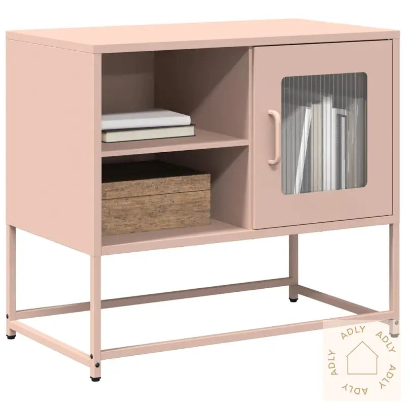 Tv-Benk Rosa 68X39X60,5 Cm Stål