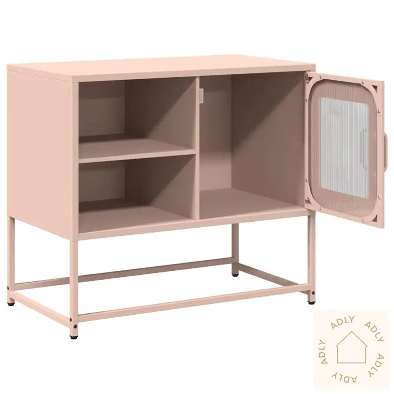 Tv-Benk Rosa 68X39X60,5 Cm Stål