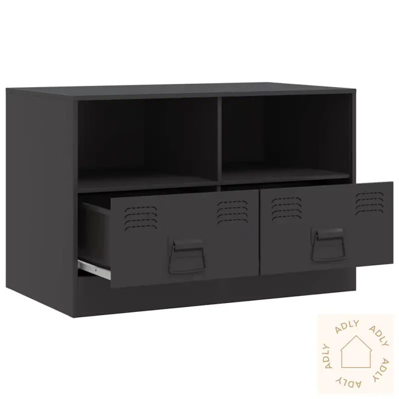 Tv-Benk Svart 67X39X44 Cm Stål