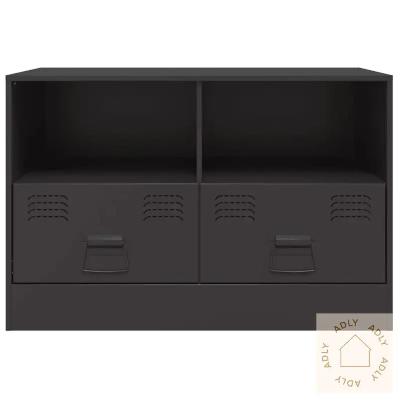 Tv-Benk Svart 67X39X44 Cm Stål