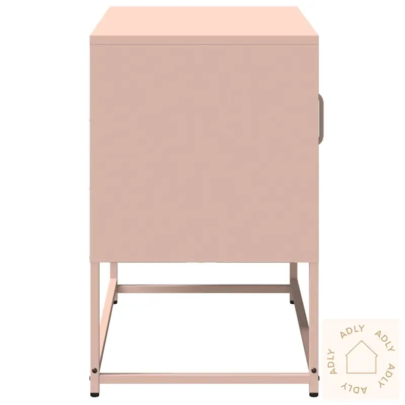 Tv-Benk Rosa 68X39X60,5 Cm Stål