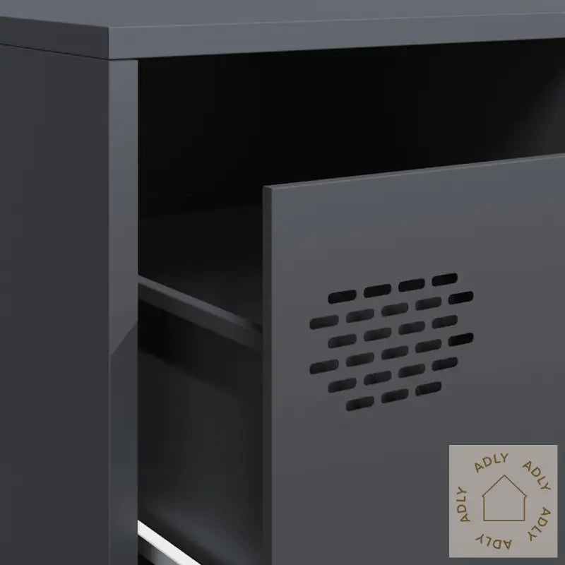 Tv-Benk Antrasitt 202X39X43,5 Cm Kaldvalset Stål