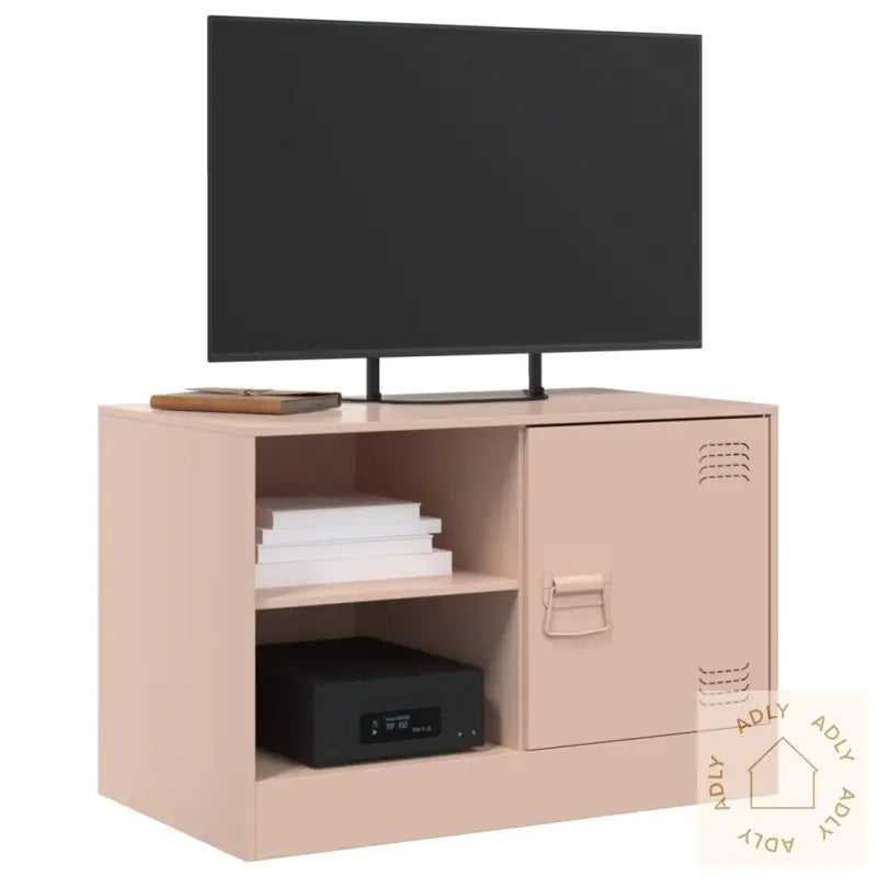 Tv-Benk Rosa 67X39X44 Cm Stål