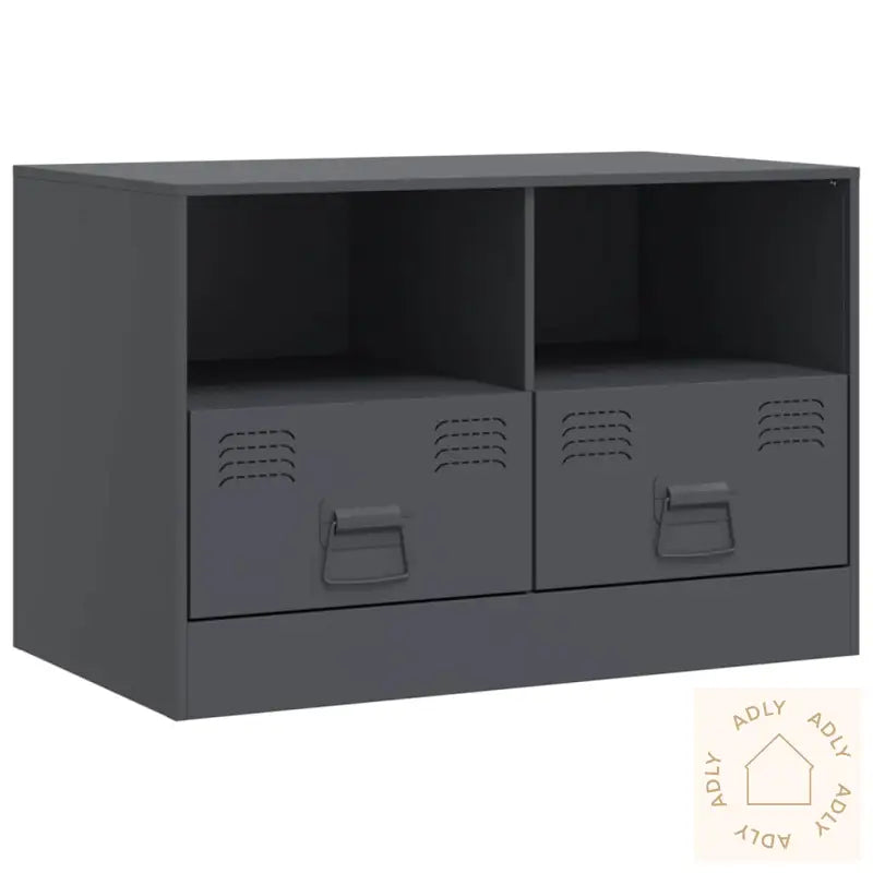 Tv-Benk Antrasitt 67X39X44 Cm Stål