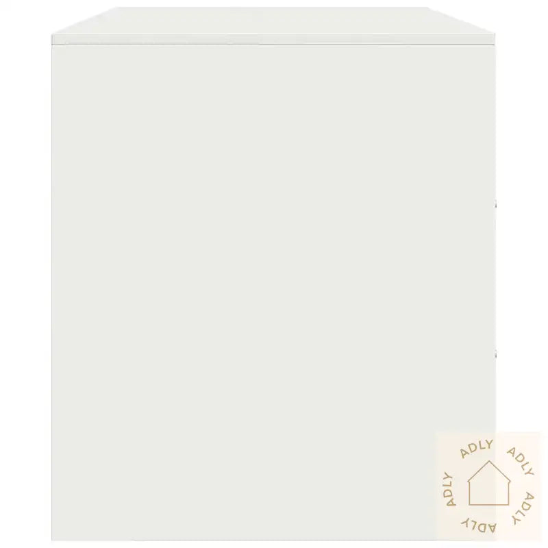 Tv-Benker 2 Stk Hvit 67X39X44 Cm Stål