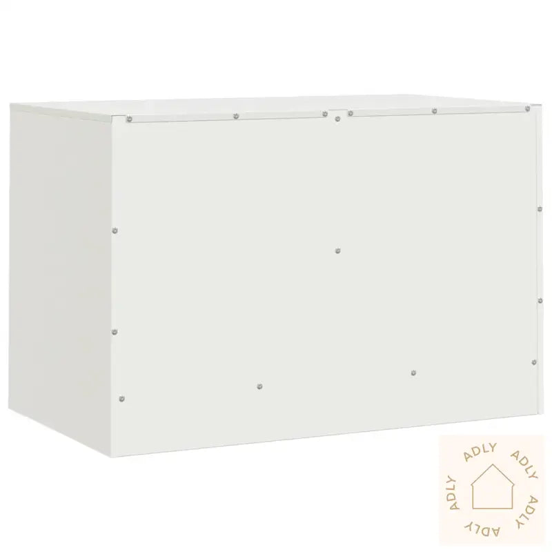 Tv-Benker 2 Stk Hvit 67X39X44 Cm Stål