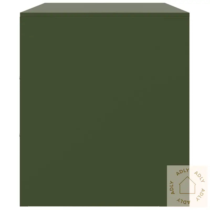 Tv-Benker 2 Stk Olivengrønn 67X39X44 Cm Stål