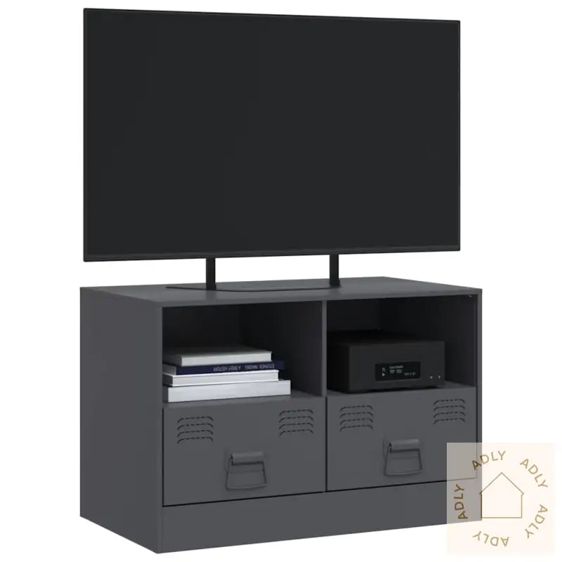Tv-Benk Antrasitt 67X39X44 Cm Stål