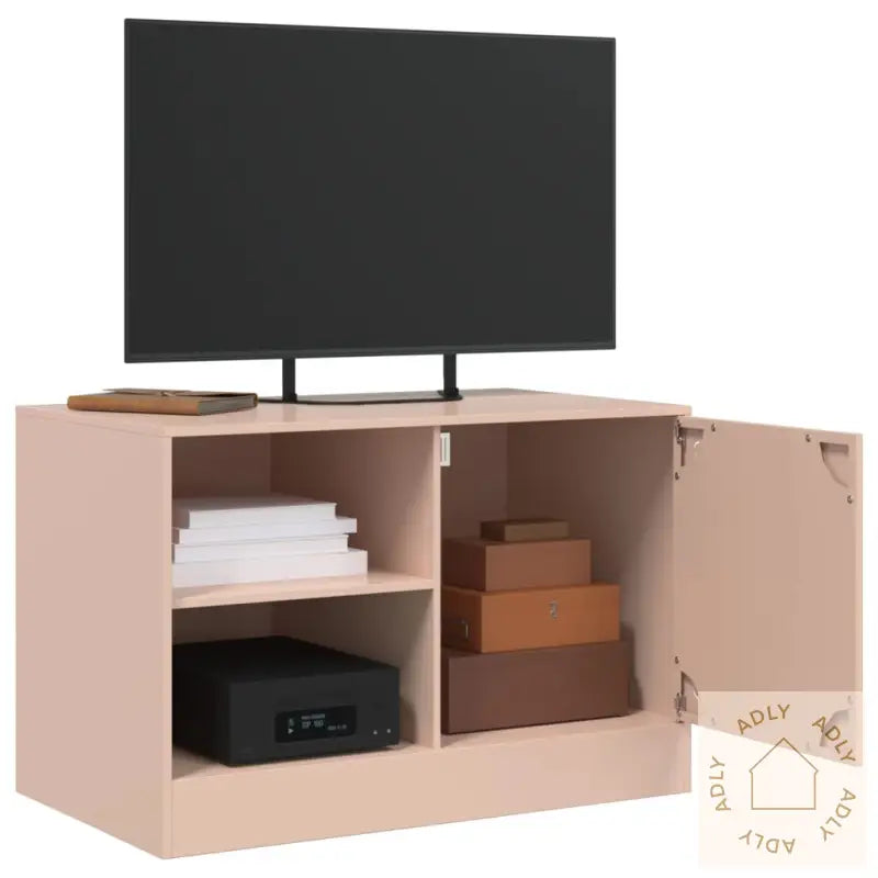 Tv-Benk Rosa 67X39X44 Cm Stål