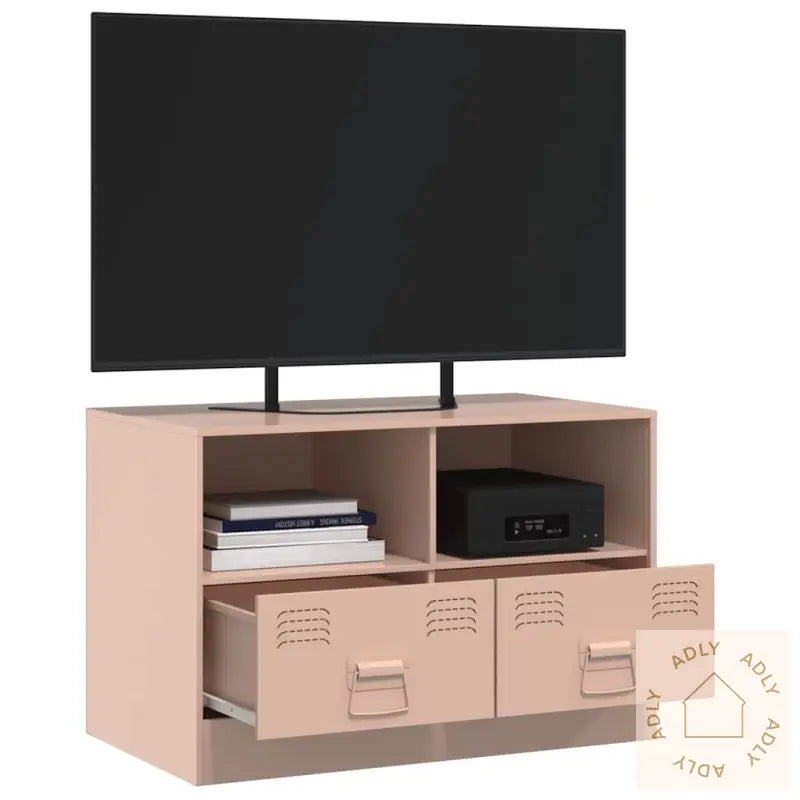 Tv-Benk Rosa 67X39X44 Cm Stål