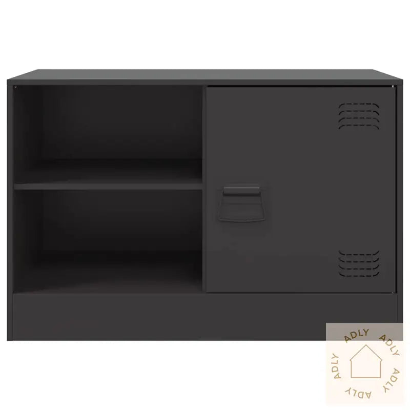 Tv-Benk Svart 67X39X44 Cm Stål