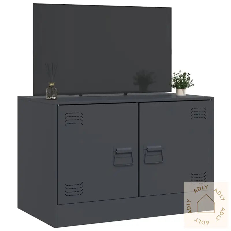 Tv-Benk Antrasitt 67X39X44 Cm Stål