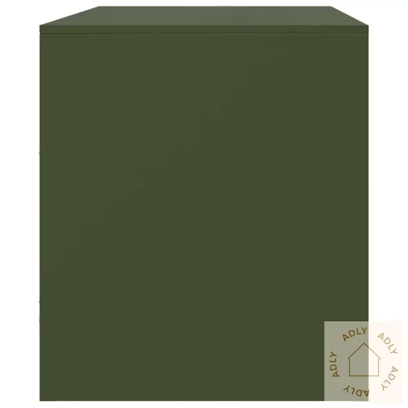 Tv-Benker 2 Stk Olivengrønn 67X39X44 Cm Stål