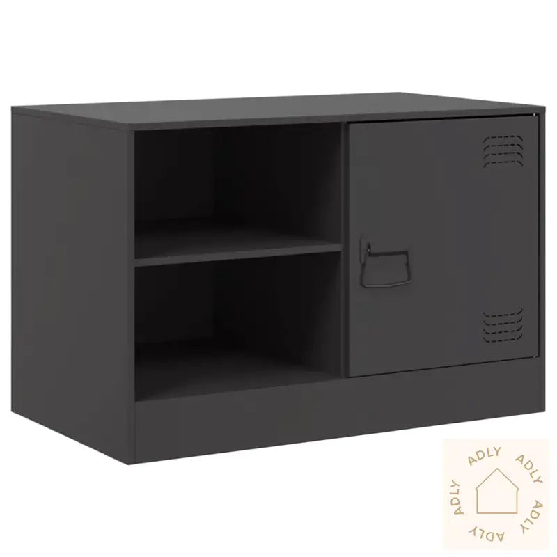 Tv-Benk Svart 67X39X44 Cm Stål
