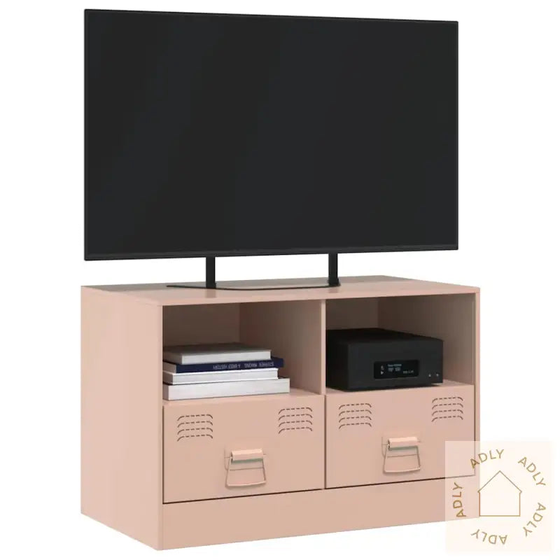 Tv-Benk Rosa 67X39X44 Cm Stål