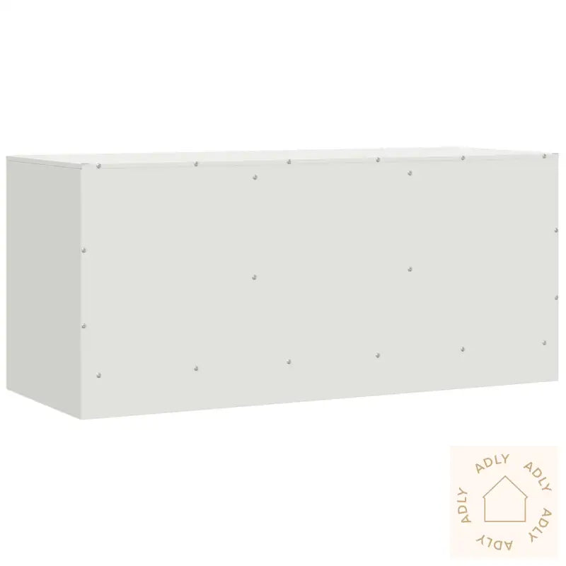 Tv-Benk Hvit 99X39X44 Cm Stål