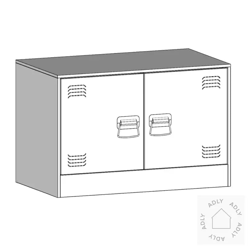 Tv-Benker 2 Stk Olivengrønn 67X39X44 Cm Stål