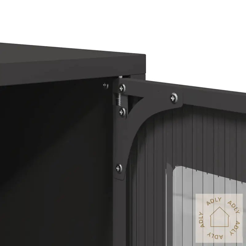 Tv-Benk Svart 68X39X60,5 Cm Stål