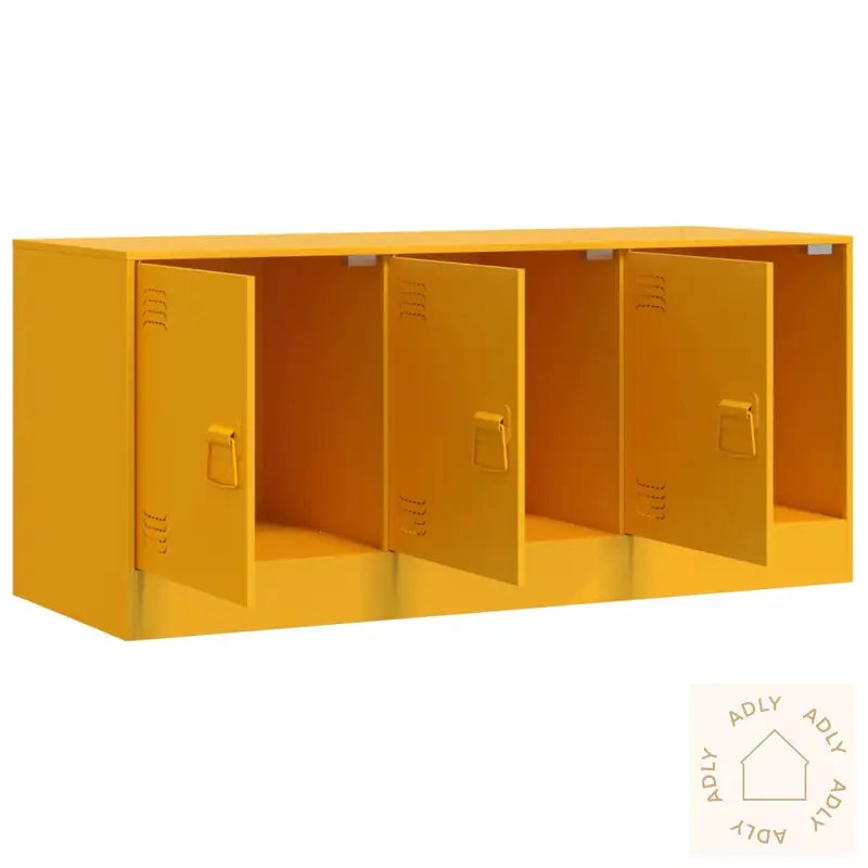 Tv-Benk Sennepsgul 99X39X44 Cm Stål