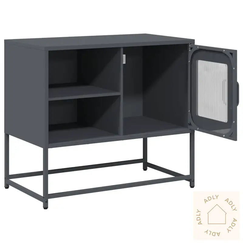 Tv-Benk Antrasitt 68X39X60,5 Cm Stål
