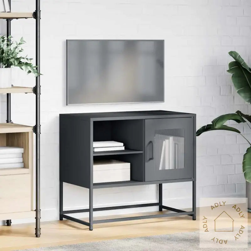 Tv-Benk Antrasitt 68X39X60,5 Cm Stål