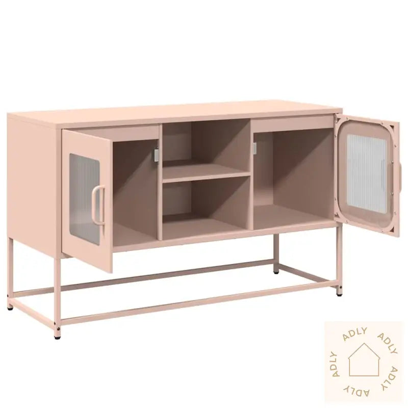 Tv-Benk Rosa 100,5X39X60,5 Cm Stål