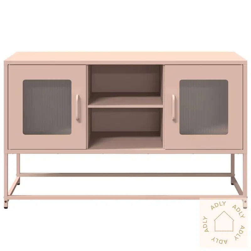 Tv-Benk Rosa 100,5X39X60,5 Cm Stål