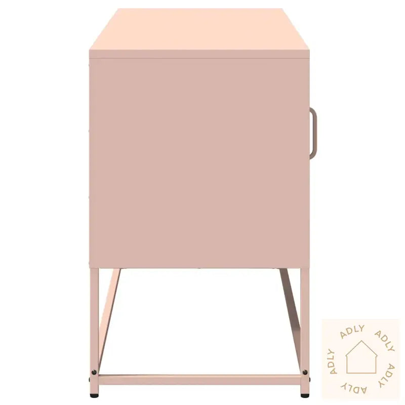 Tv-Benk Rosa 100,5X39X60,5 Cm Stål