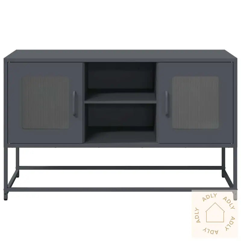 Tv-Benk Antrasitt 100,5X39X60,5 Cm Stål