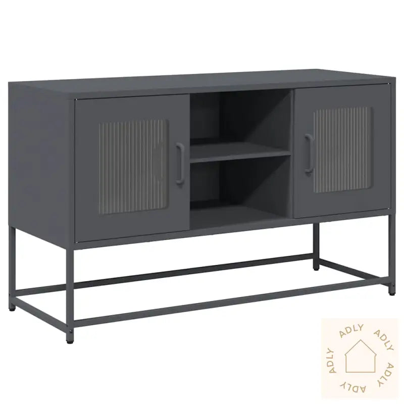 Tv-Benk Antrasitt 100,5X39X60,5 Cm Stål