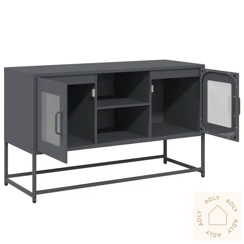 Tv-Benk Antrasitt 100,5X39X60,5 Cm Stål