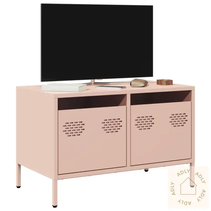 Tv-Benk Rosa 68X39X43,5 Cm Kaldvalset Stål