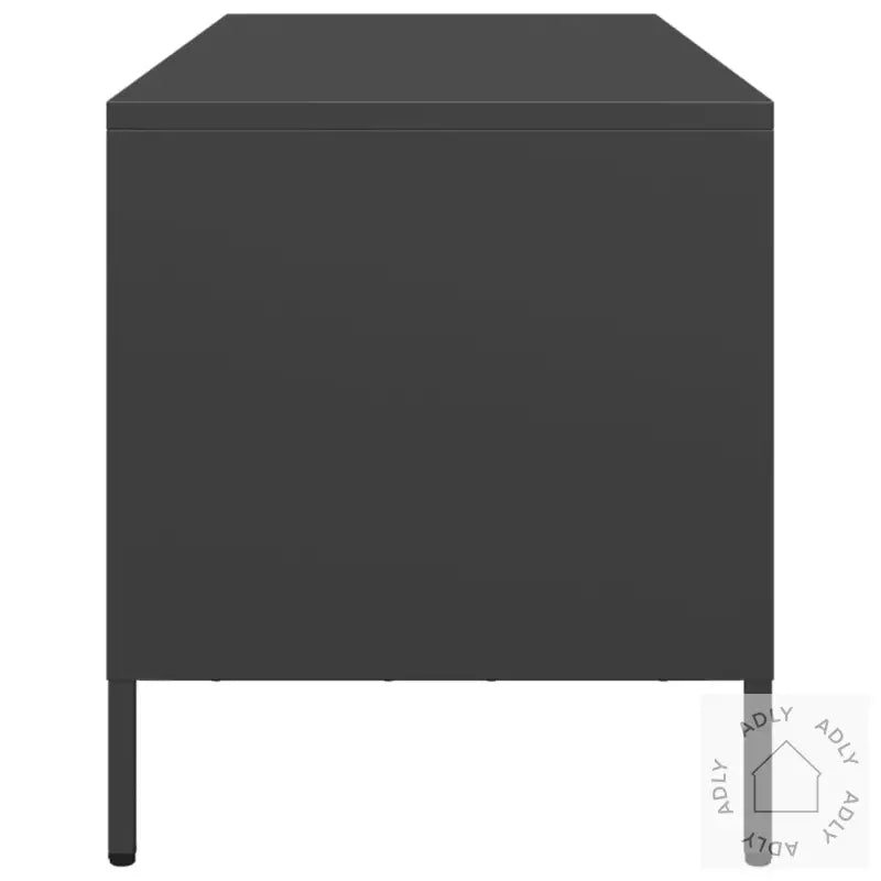 Tv-Benk Svart 101,5X39X43,5 Cm Kaldvalset Stål