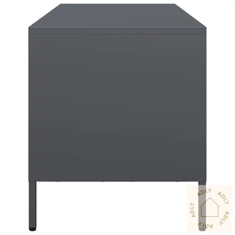 Tv-Benk Antrasitt 101,5X39X43,5 Cm Kaldvalset Stål