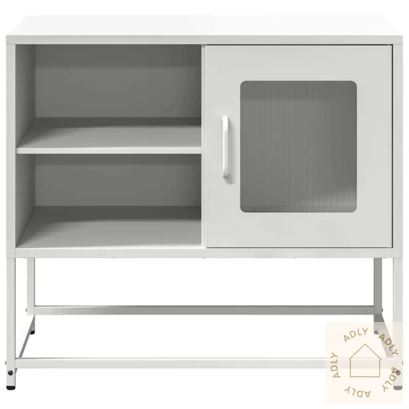 Tv-Benk Hvitt 68X39X60,5 Cm Stål