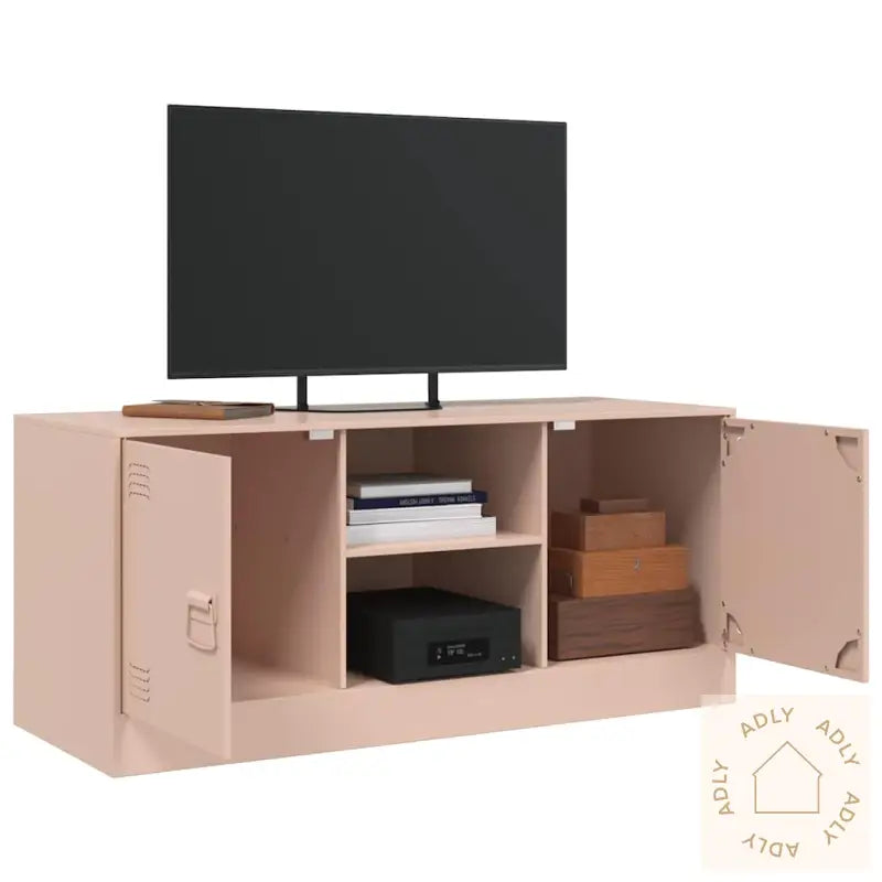 Tv-Benk Rosa 99X39X44 Cm Stål