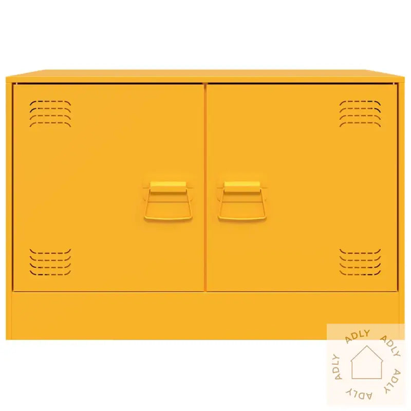 Tv-Benk Sennepsgul 67X39X44 Cm Stål