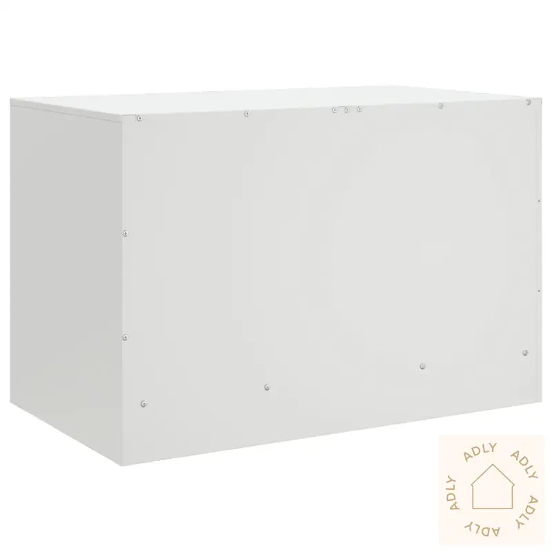 Tv-Benker 2 Stk Hvit 67X39X44 Cm Stål