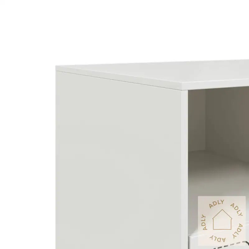 Tv-Benk Hvit 99X39X44 Cm Stål