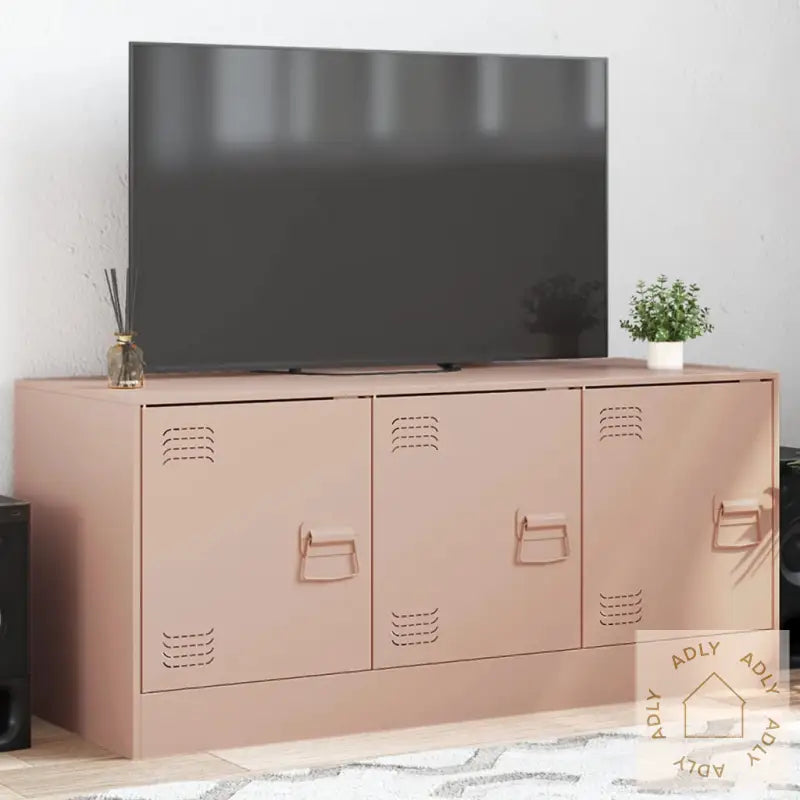 Tv-Benk Rosa 99X39X44 Cm Stål