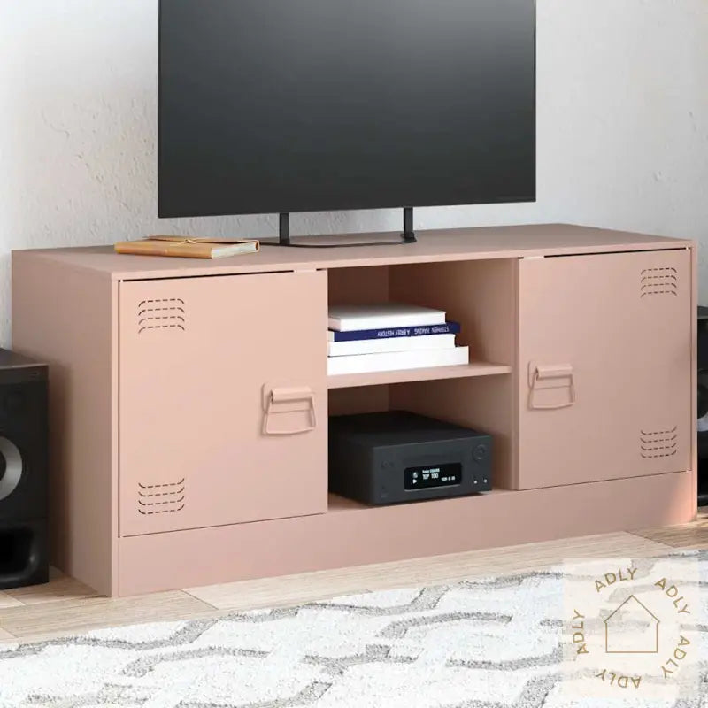 Tv-Benk Rosa 99X39X44 Cm Stål