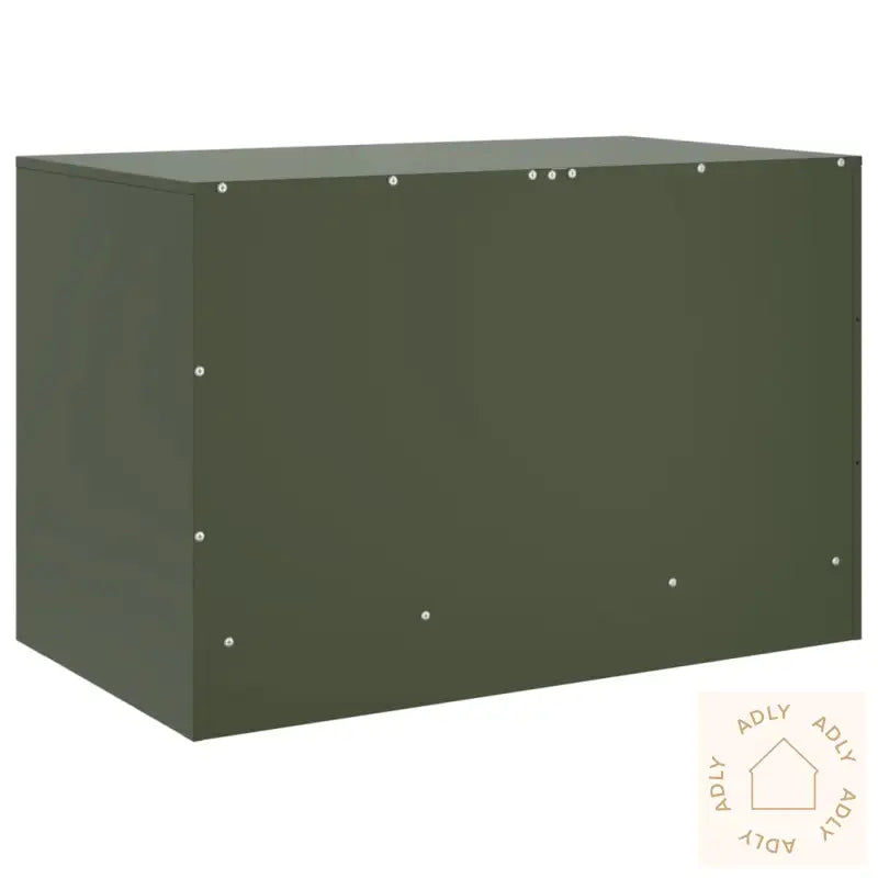 Tv-Benk Olivengrønn 67X39X44 Cm Stål